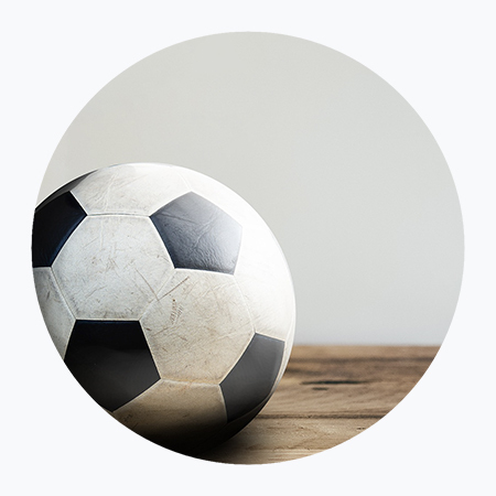 Sportruimte tekst op canvas
