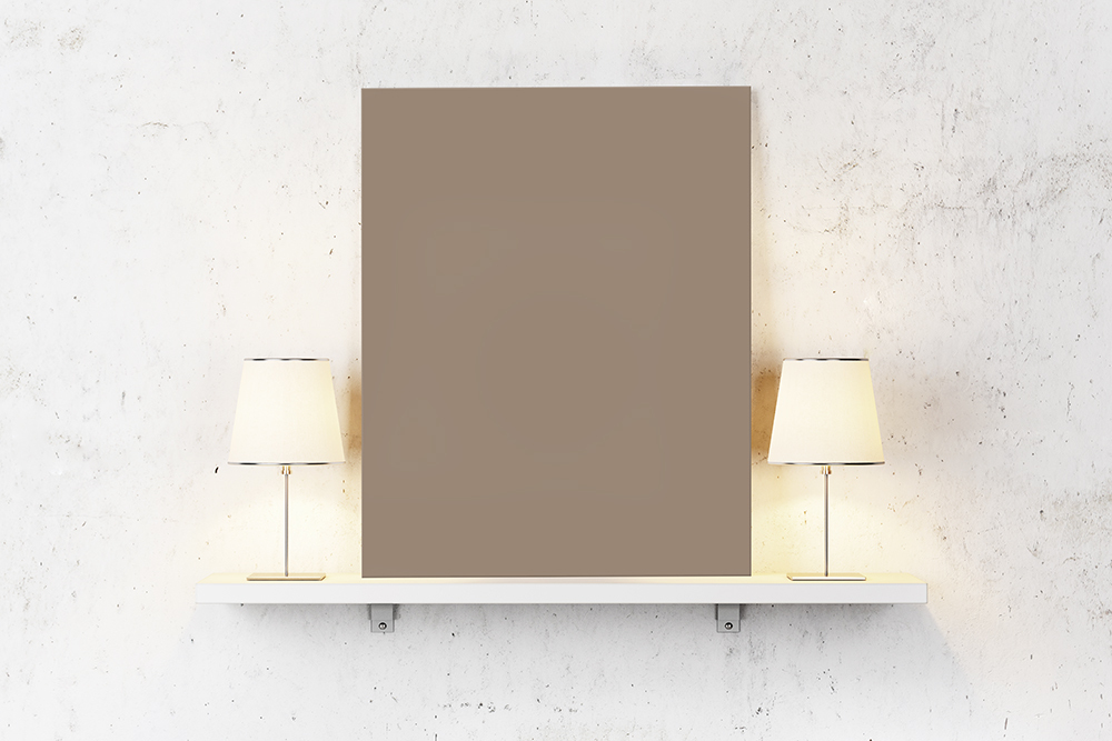 Taupe op canvas - Kleur voor tekst op canvas