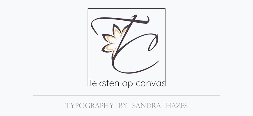 Teksten op canvas