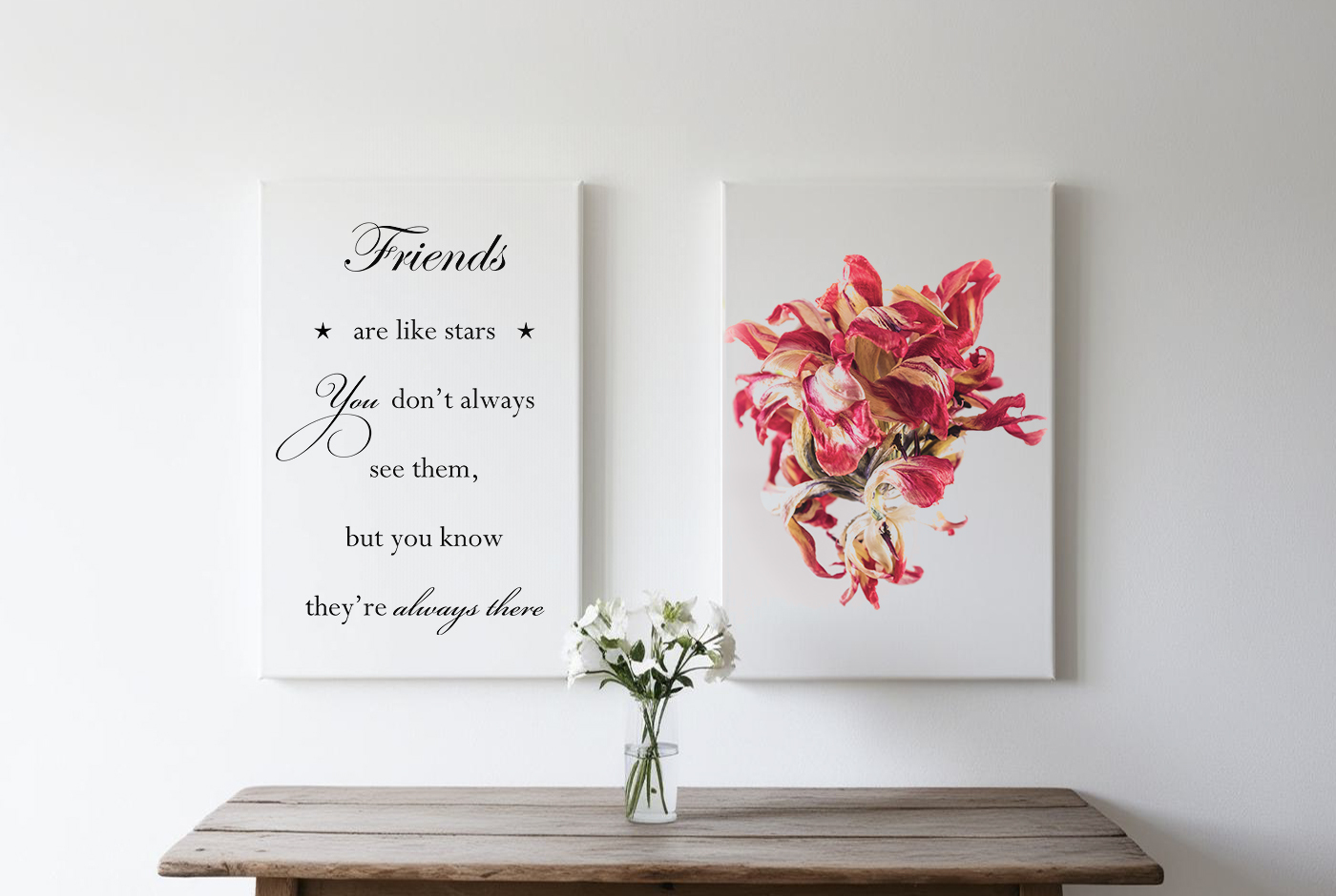 Tekst op canvas - Vriendschap