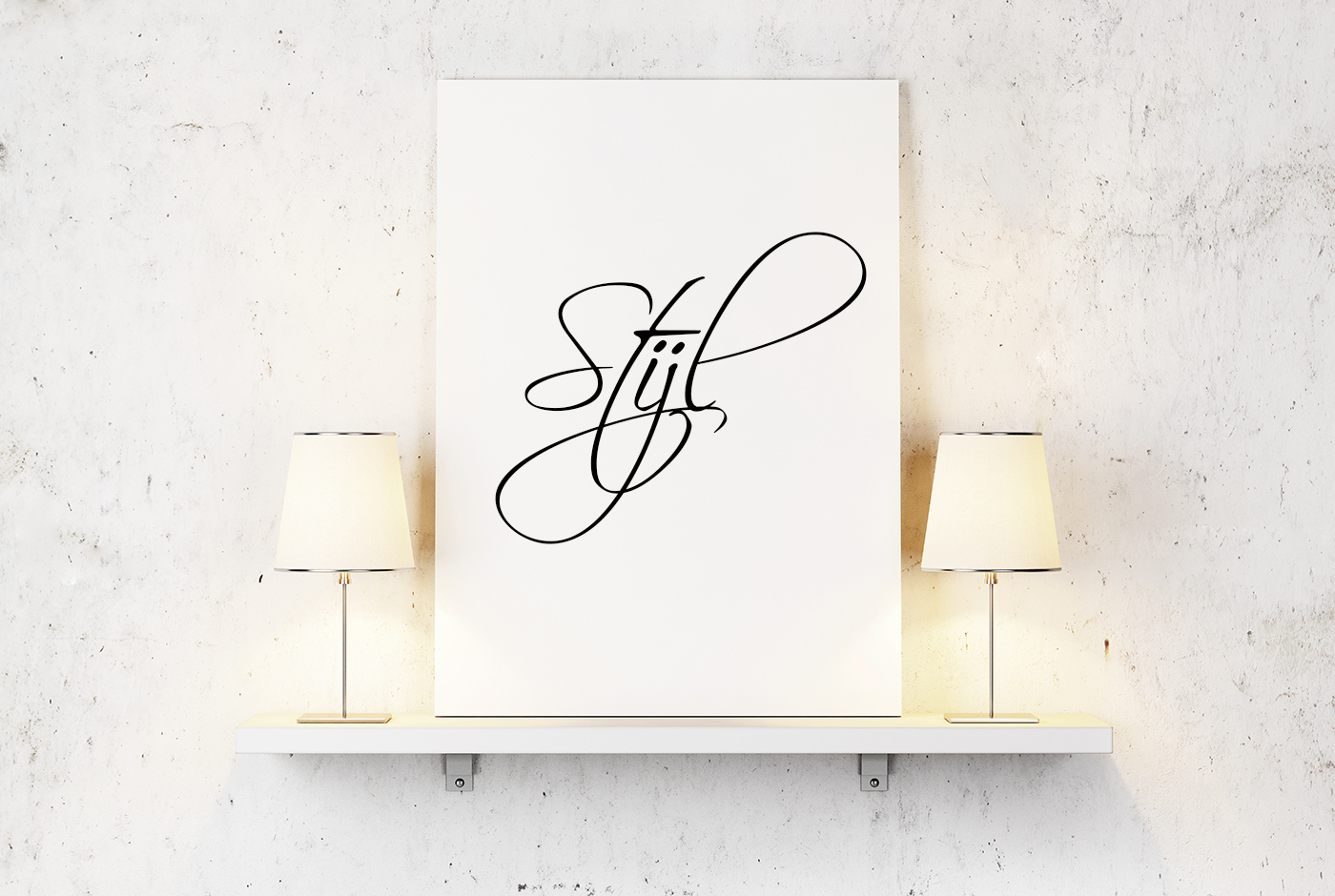 Ontwerpstijl voor tekst op canvas