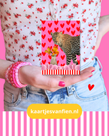 Beterschap! Dit tijger kaartje brengt een glimlach bij de ontvanger!