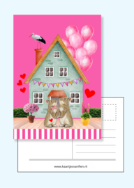 Fiens Mix & Match Kaartenbundel nummer 4 | 11 leuke, roze ansichtkaarten om je naasten mee te verassen.