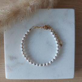 Basic Rond Wit-Bruin