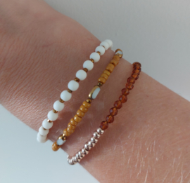Basic Rond Wit-Bruin