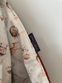 Weegdoek Terracotta Vos en Bosdieren