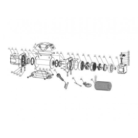 12000 lb Integrated Electric Winch with Synthetic rope