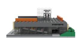 Kunsthal bouwmodel van LEGO-steentjes