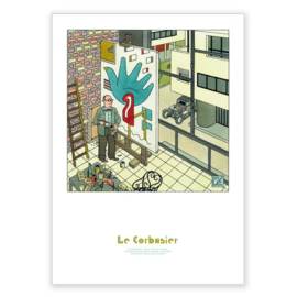 Poster Le Corbusier, Joost Swarte