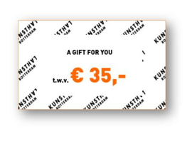 Giftcard € 35,-  Kunsthalwinkel