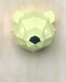 3D Paper Polar Bear – Limited Edition Yellow