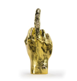 Middle finger sculpture - gold or white