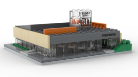 Kunsthal bouwmodel van LEGO-steentjes