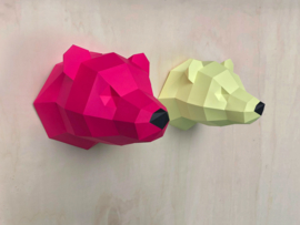 3D Paper Polar Bear – Limited Edition Yellow