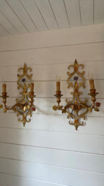 Set van 2 wandlampjes / Set of 2 wall appliqués