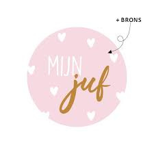 Sluitstickers "Mijn juf"