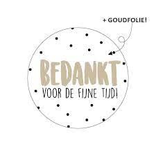 Sluitstickers "bedankt voor de fijne tijd"