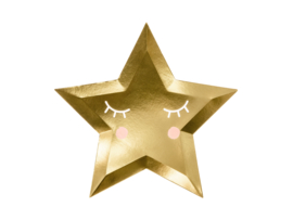 Bordjes gouden ster (6st)