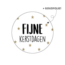 Sluitstickers "Fijne Kerstdagen"