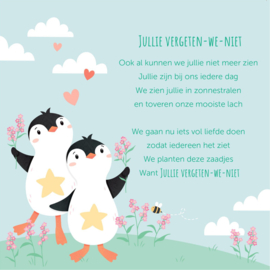 Jullie vergeten-we-niet (+roze zaadjes)