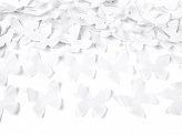 Confetti popper witte vlinders (80cm)