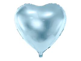 Hart ballon blauw