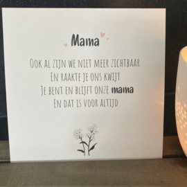 Troostset "mama voor altijd" (meervoud)