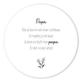 Muurcirkel "papa"