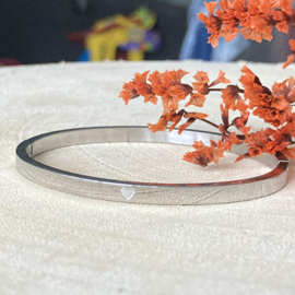 RVS armband met hart (zilver)