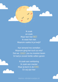 Poster 'Ik zoek'