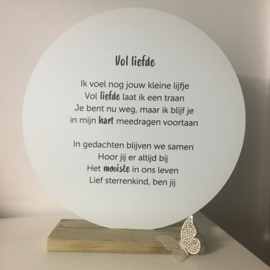 Muurcirkel "Vol liefde"