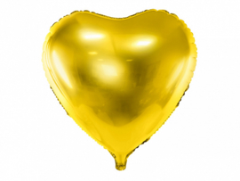 Folieballon hart goud