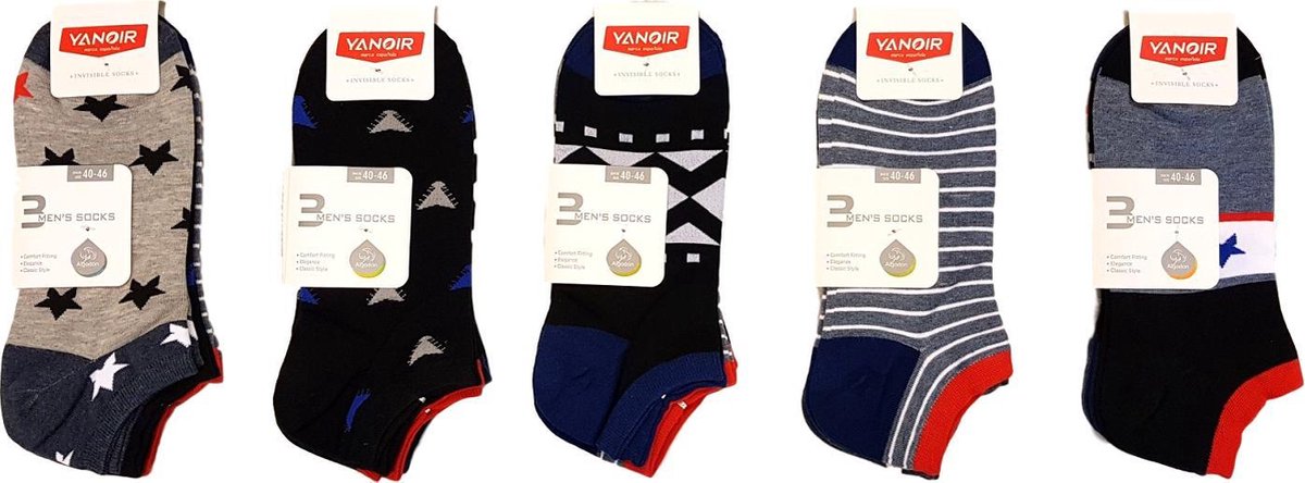 Pesail assorti sneakersokken 150 paar maat 40/46