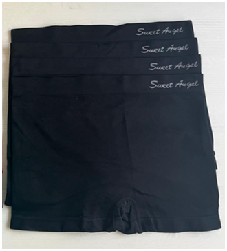 Sweet Angel hoge boxer in maat zwart