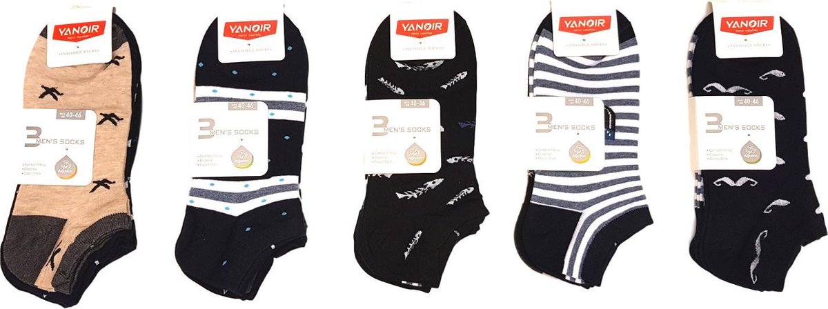 Pesail assorti sneakersokken 150 paar maat 40/46