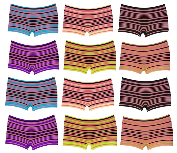 M&B lage damesboxers stripes