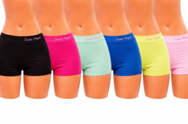 Naadloze meisjes boxers , 12 pack t/m maat S/M