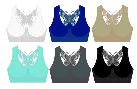 12 Sweet Angel beha met vlinder op rug kleur M/L