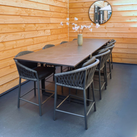 Diningset Borek High Dining FARO en stoelen MAJINTO