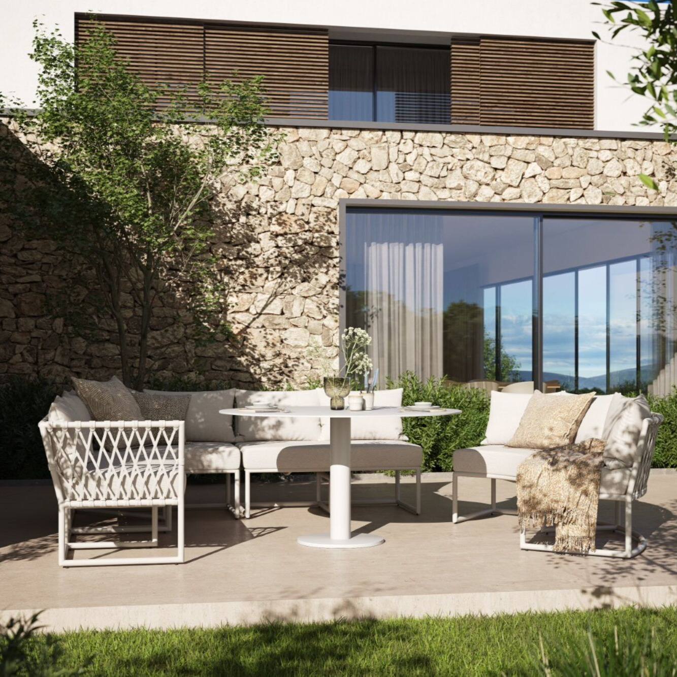 Borek KEY dining sofa module recht