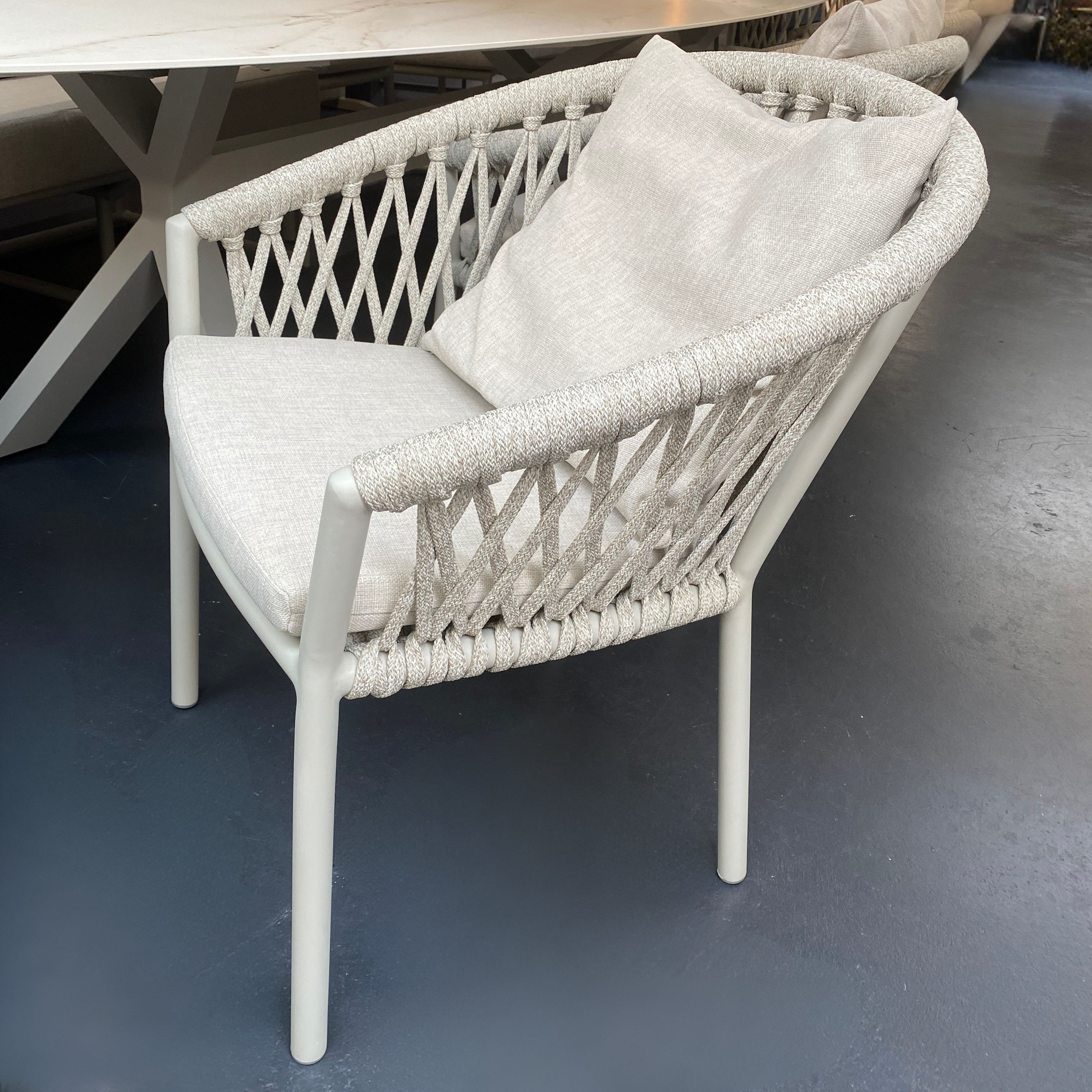 Tuinstoel Borek Majinto Ardenza white-taupe