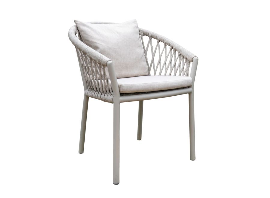 Tuinstoel Borek Majinto Ardenza white-taupe