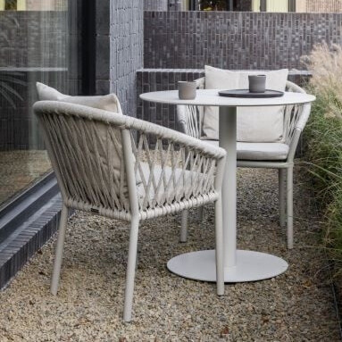 Tuinstoel Borek Majinto Ardenza white-taupe