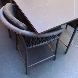 Diningset Borek High Dining FARO en stoelen MAJINTO