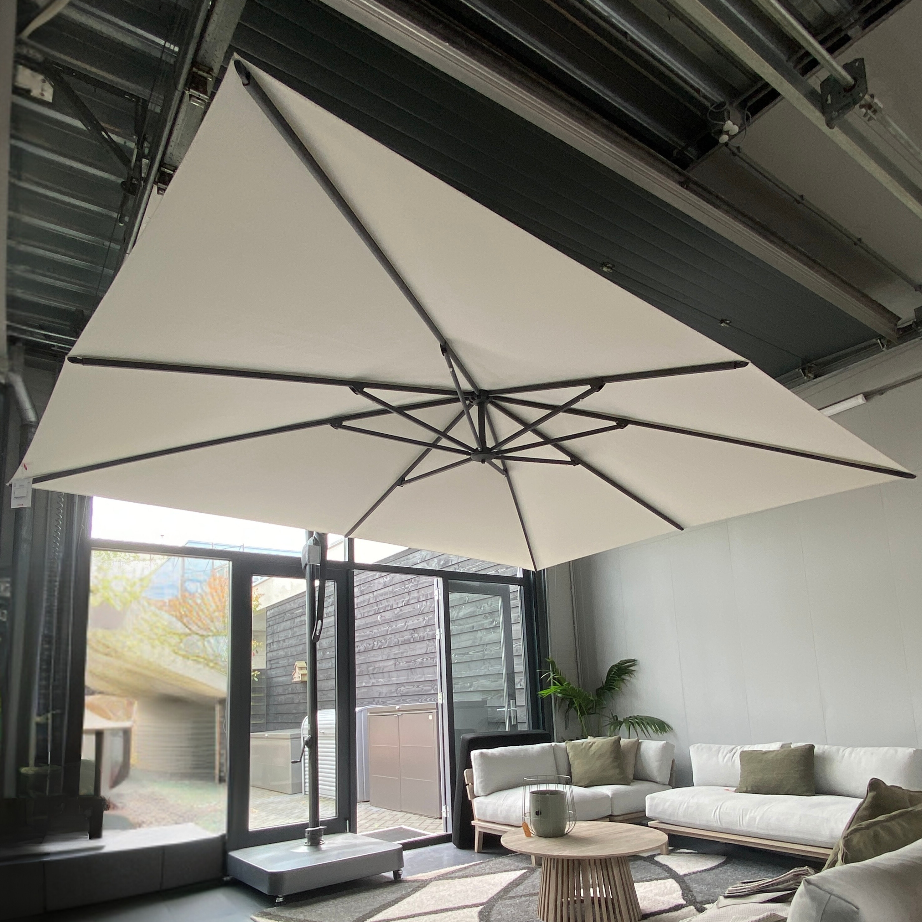 Vrijhangende parasol Glatz SOMBRANO 400x300 cm.