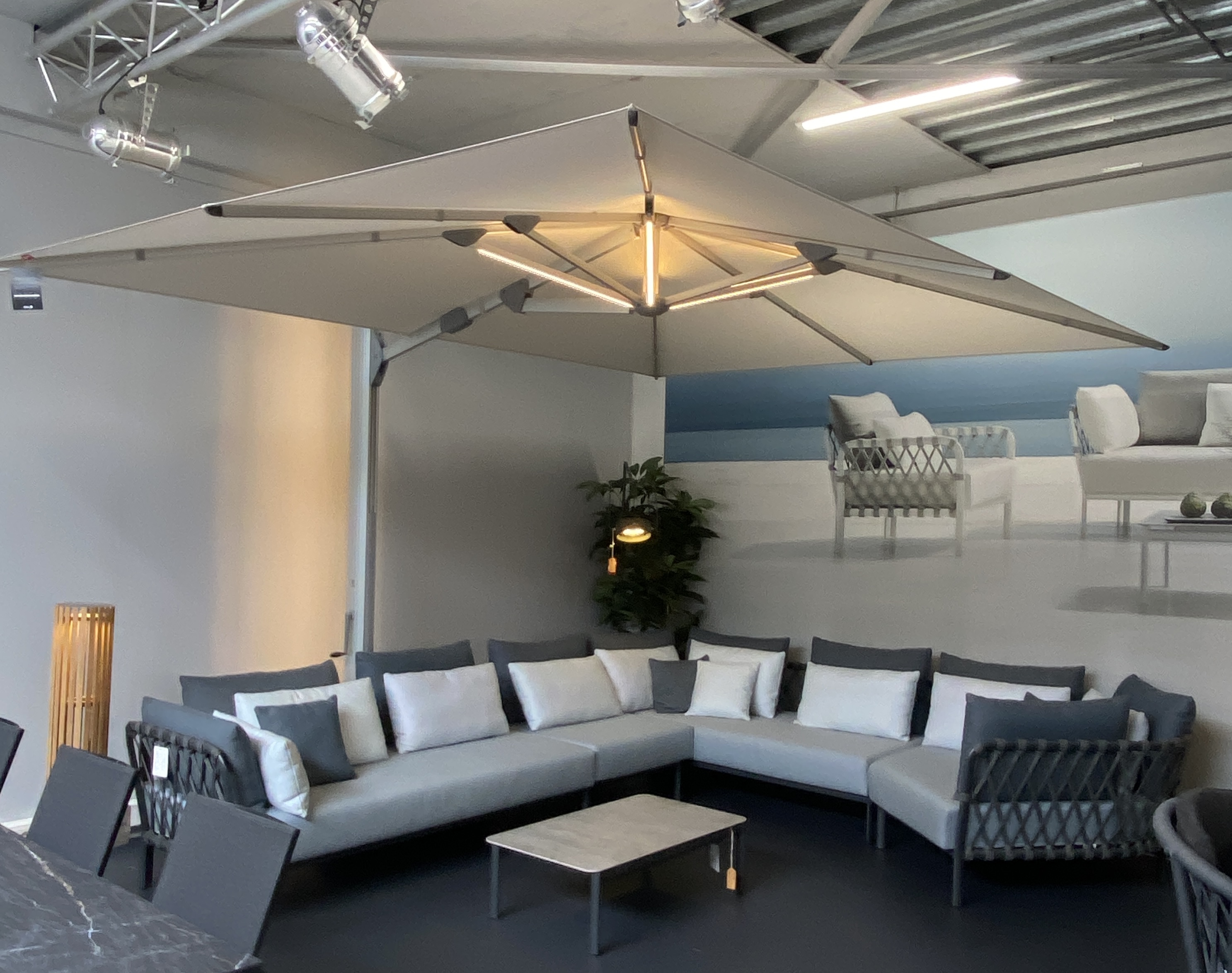 Vrijhangende parasol Glatz  Ambiente Nova 400x300 cm.
