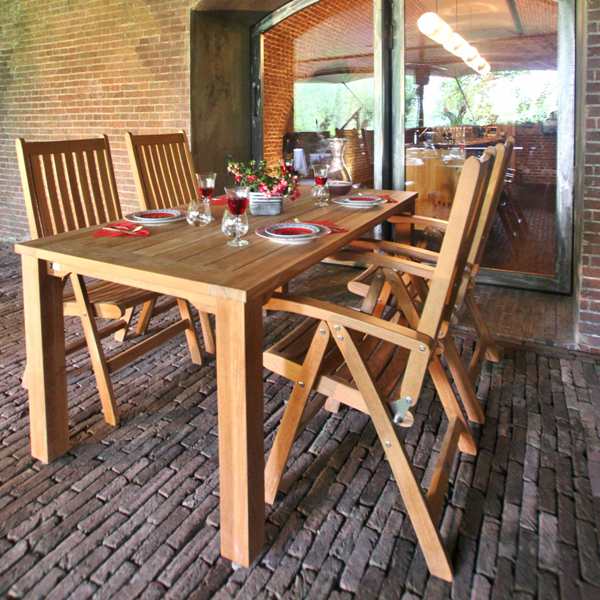 Tuintafel Traditional Teak tafel MAXIMA teak