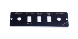 Guitar/Bass Control Panel Plate HA2B-B