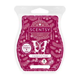 Cranberry & Tinsel Scentsy bar