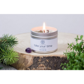 Herbal Candle - Take Your Time - Amethist
